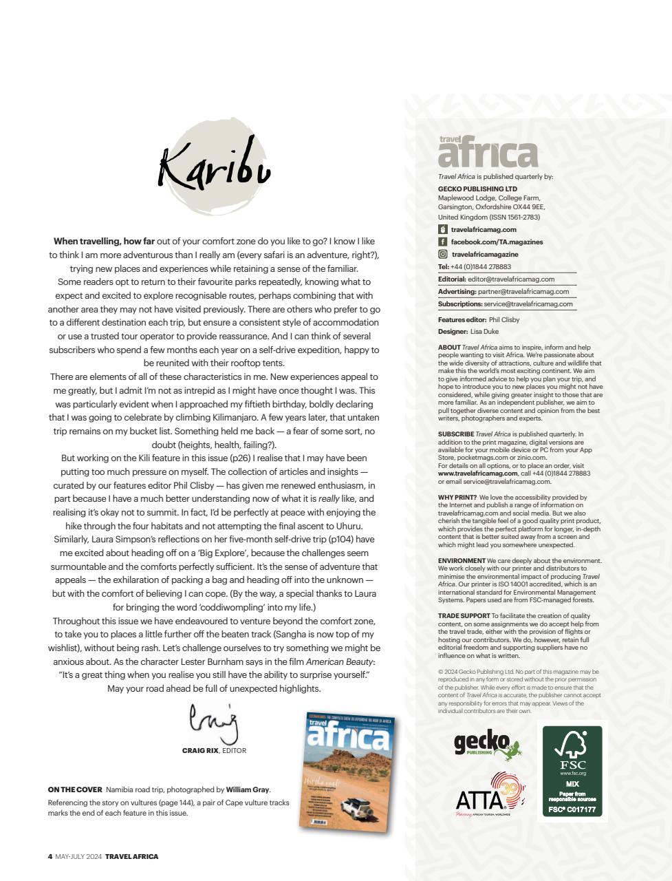 Travel Africa Preview Pages
