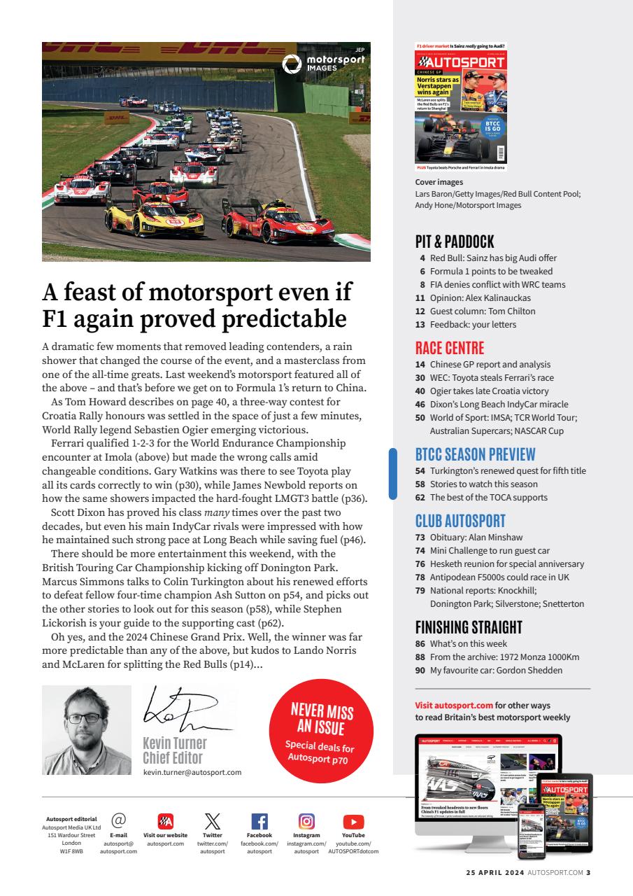 Autosport Preview Pages