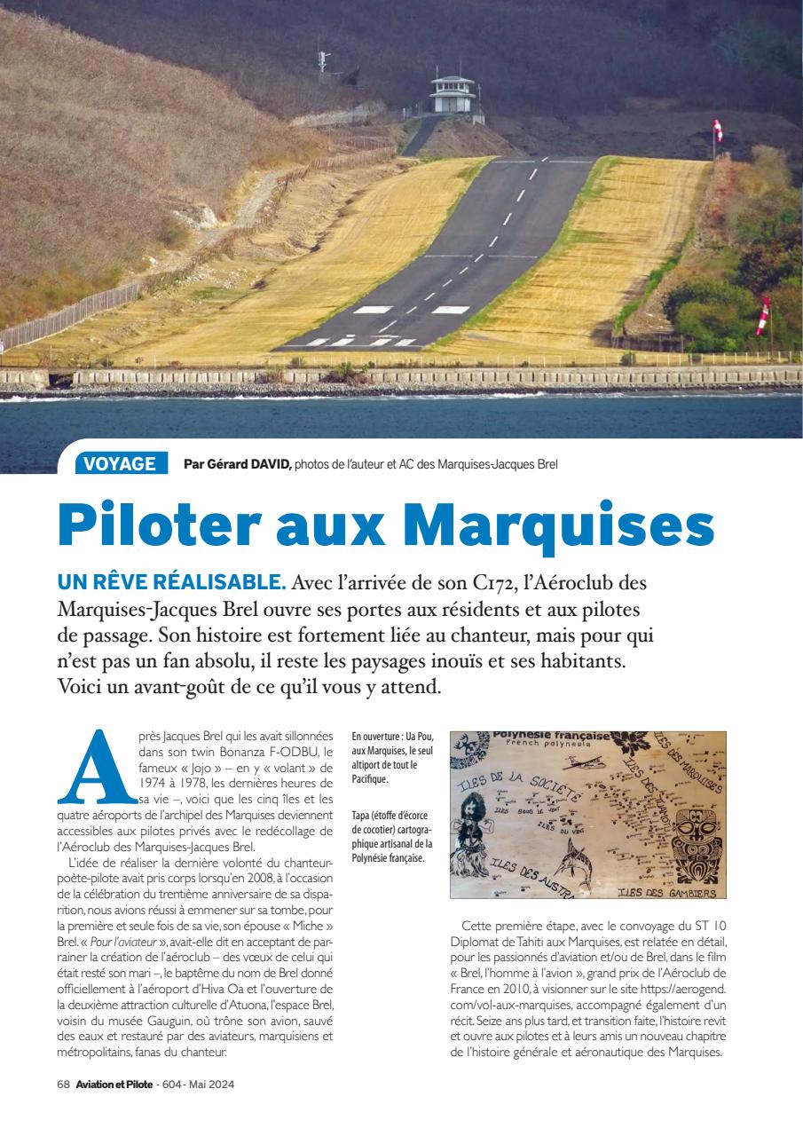 Aviation et Pilote Magazine - Mai 2024 Back Issue