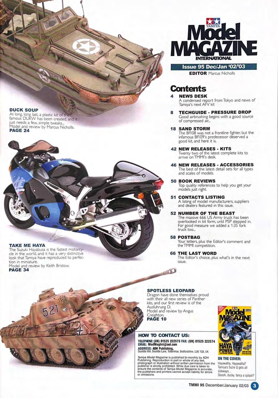 Tamiya Model Magazine Preview Pages
