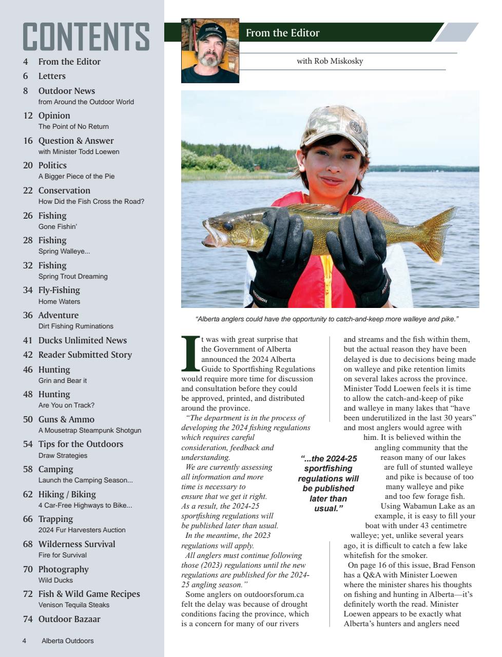 Alberta Outdoors Preview Pages