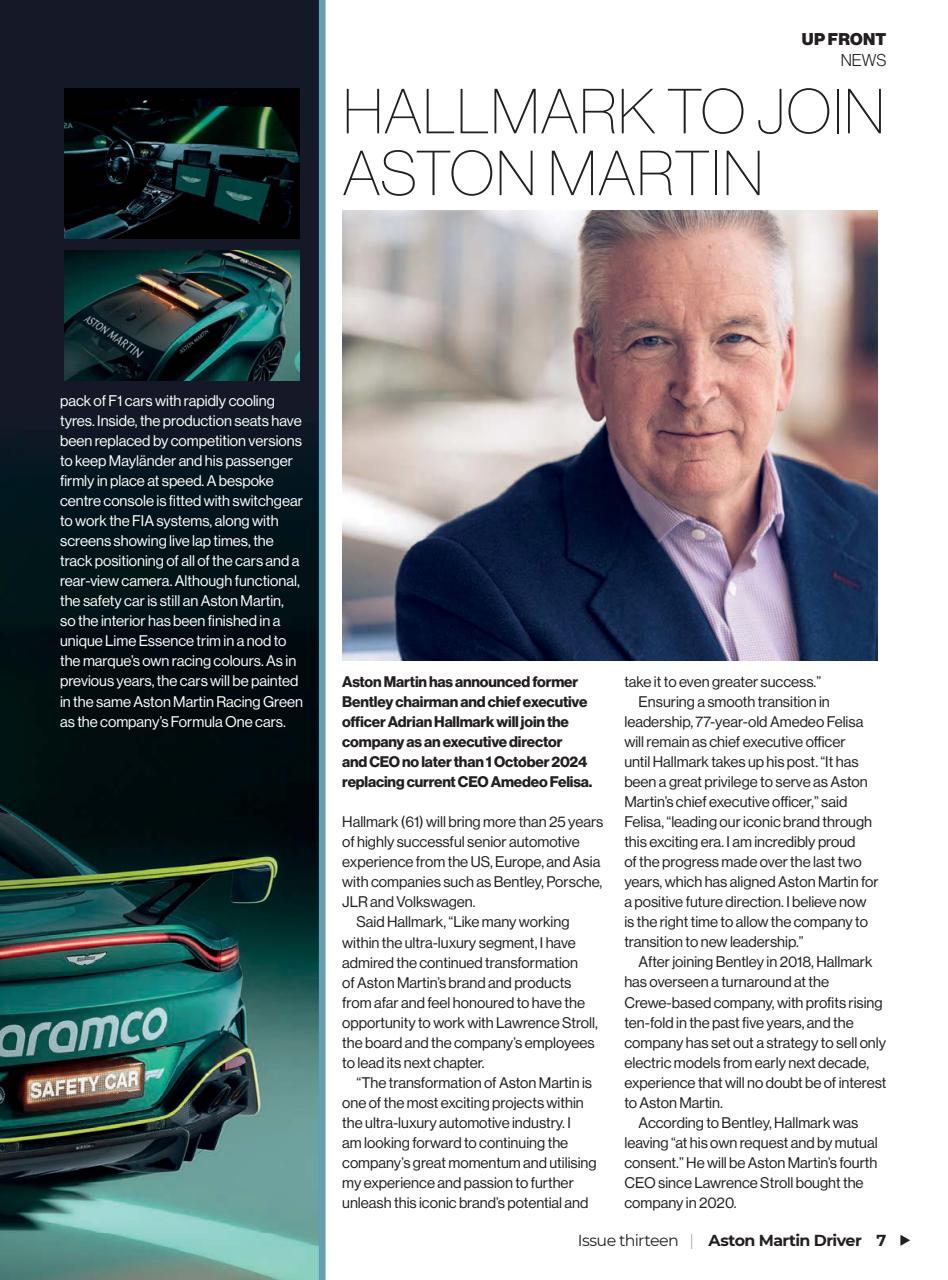 Aston Martin Driver Preview Pages