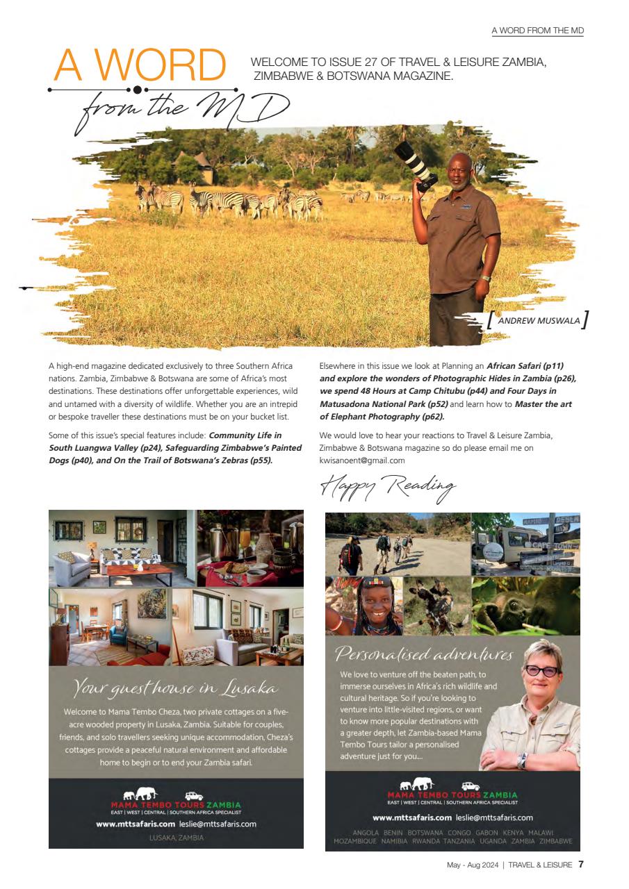 Travel & Leisure Zambia & Zimbabwe Preview Pages