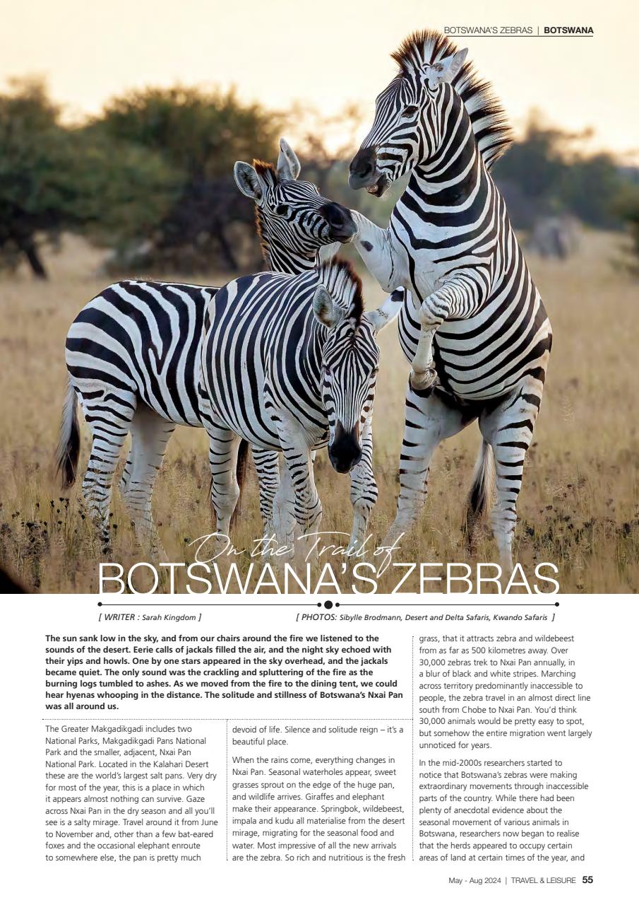 Travel & Leisure Zambia & Zimbabwe Preview Pages