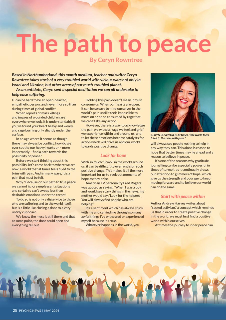 Psychic News Preview Pages