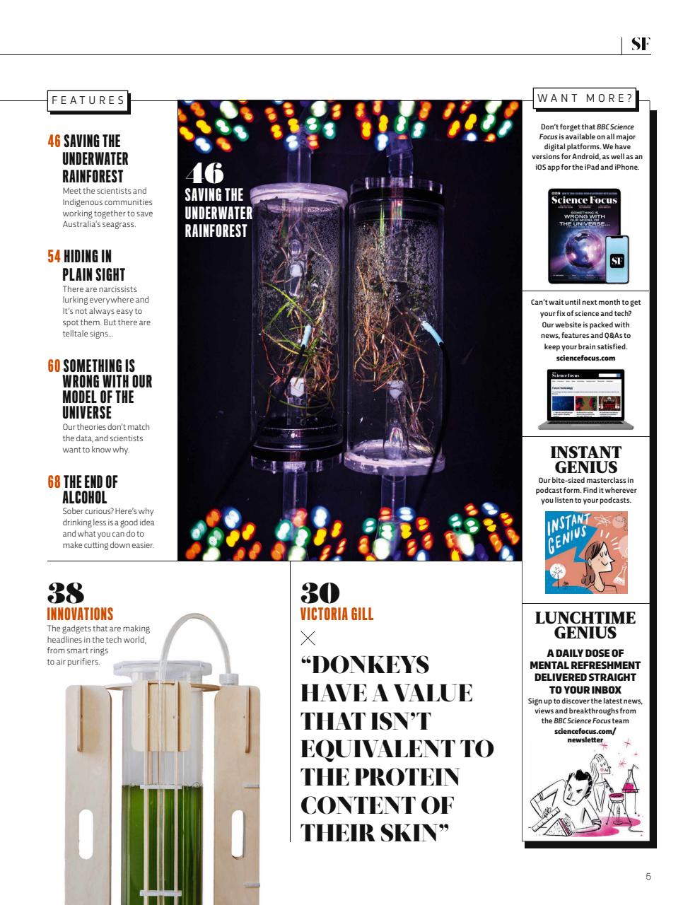 BBC Science Focus Magazine Preview Pages