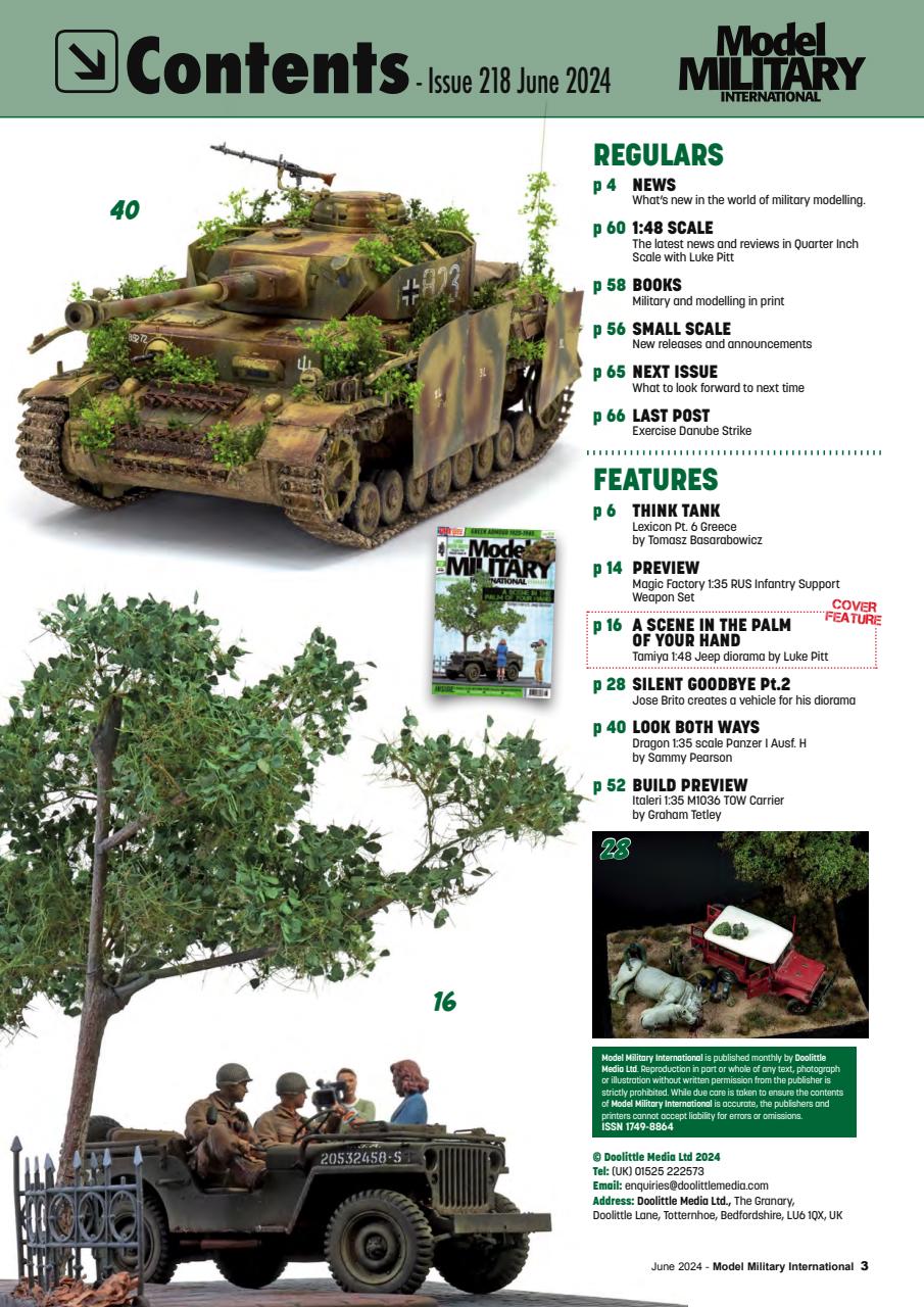 Military Modelling International Magazine Preview Pages