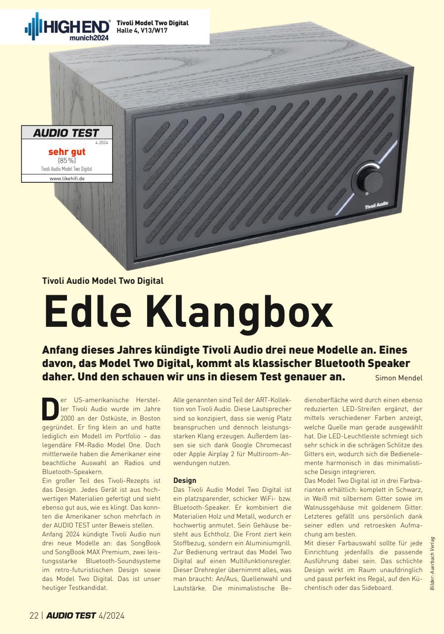 Audio Test Preview Pages