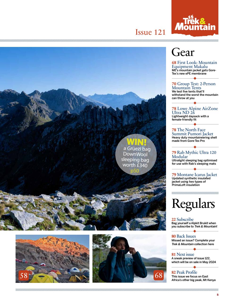 Trek & Mountain Magazine Preview Pages