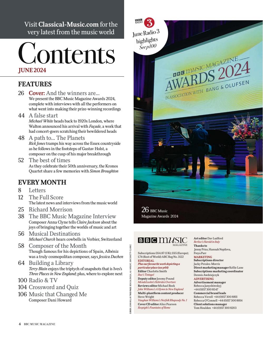 BBC Music Magazine Preview Pages