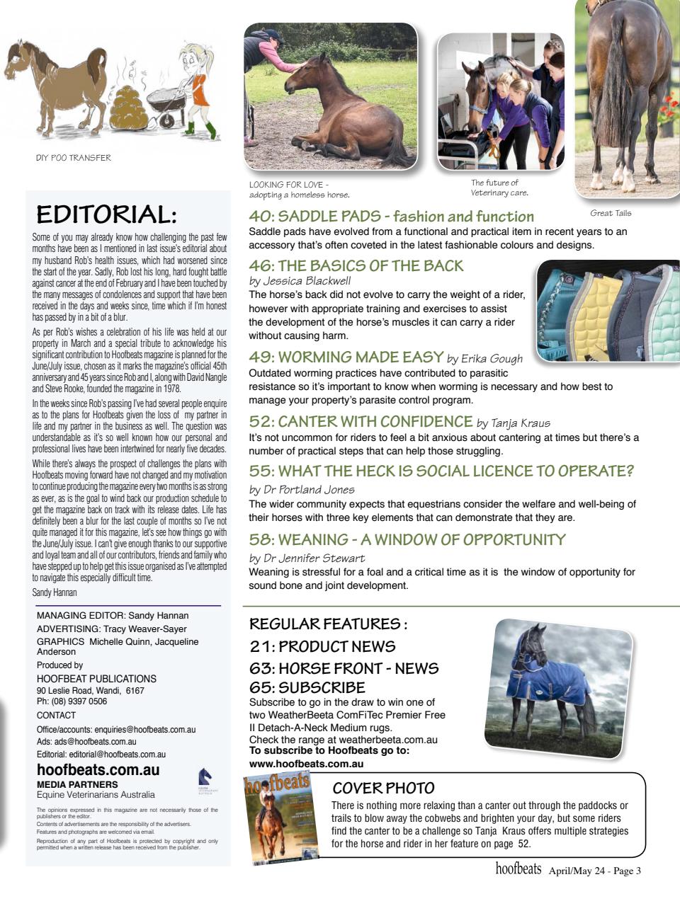 Hoofbeats Preview Pages