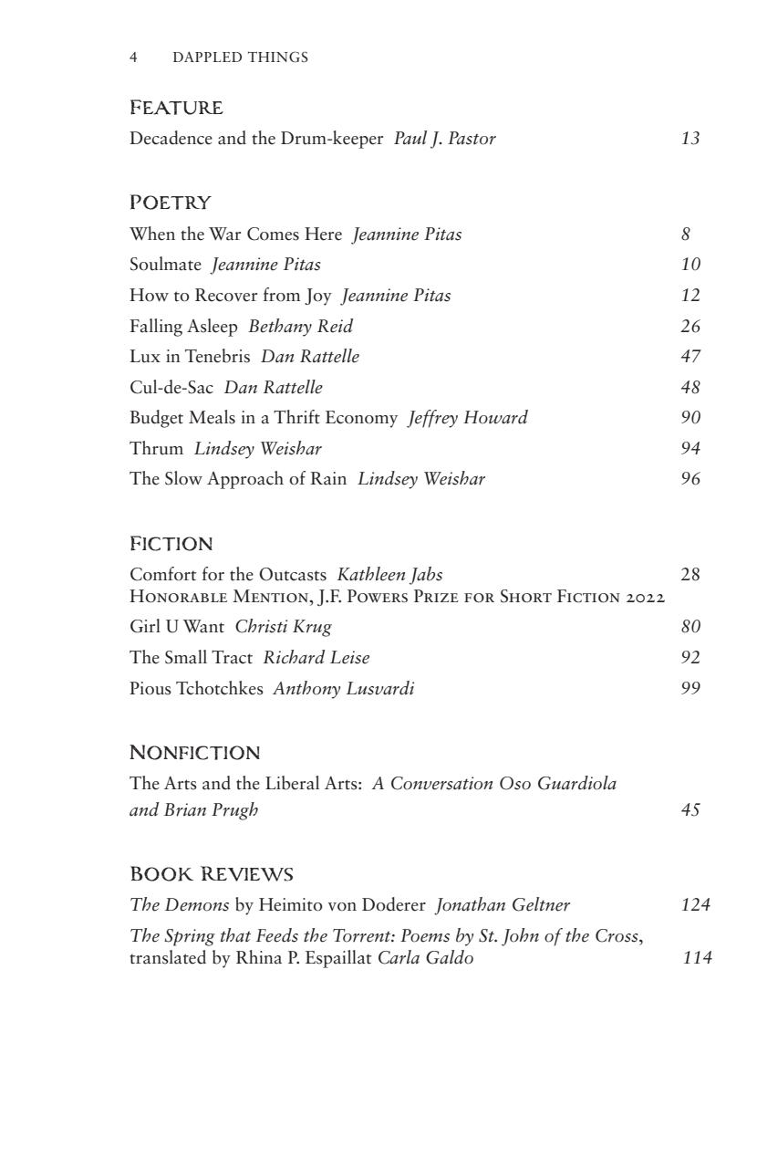 Dappled Things Preview Pages