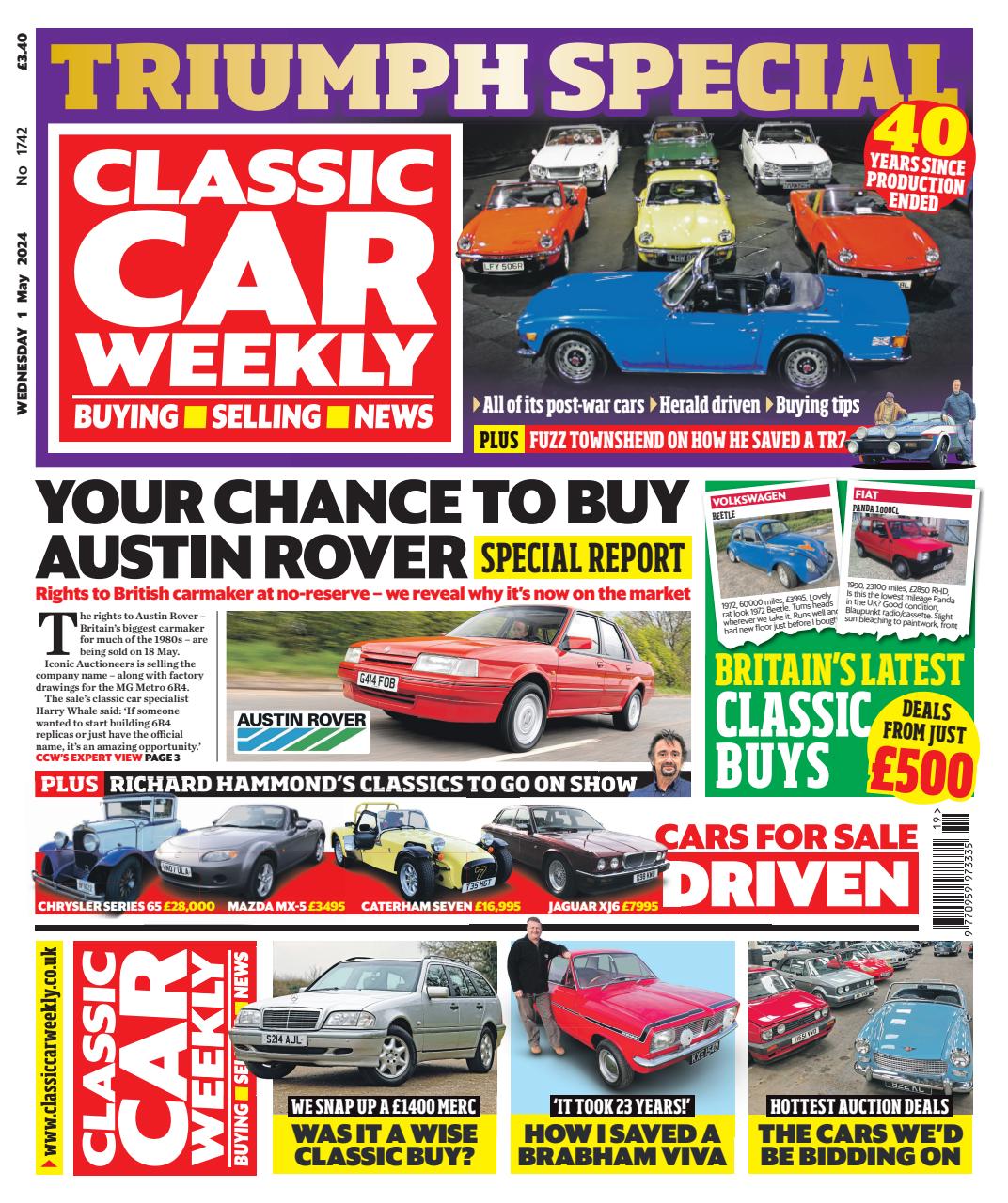 Classic Car Weekly Preview Pages