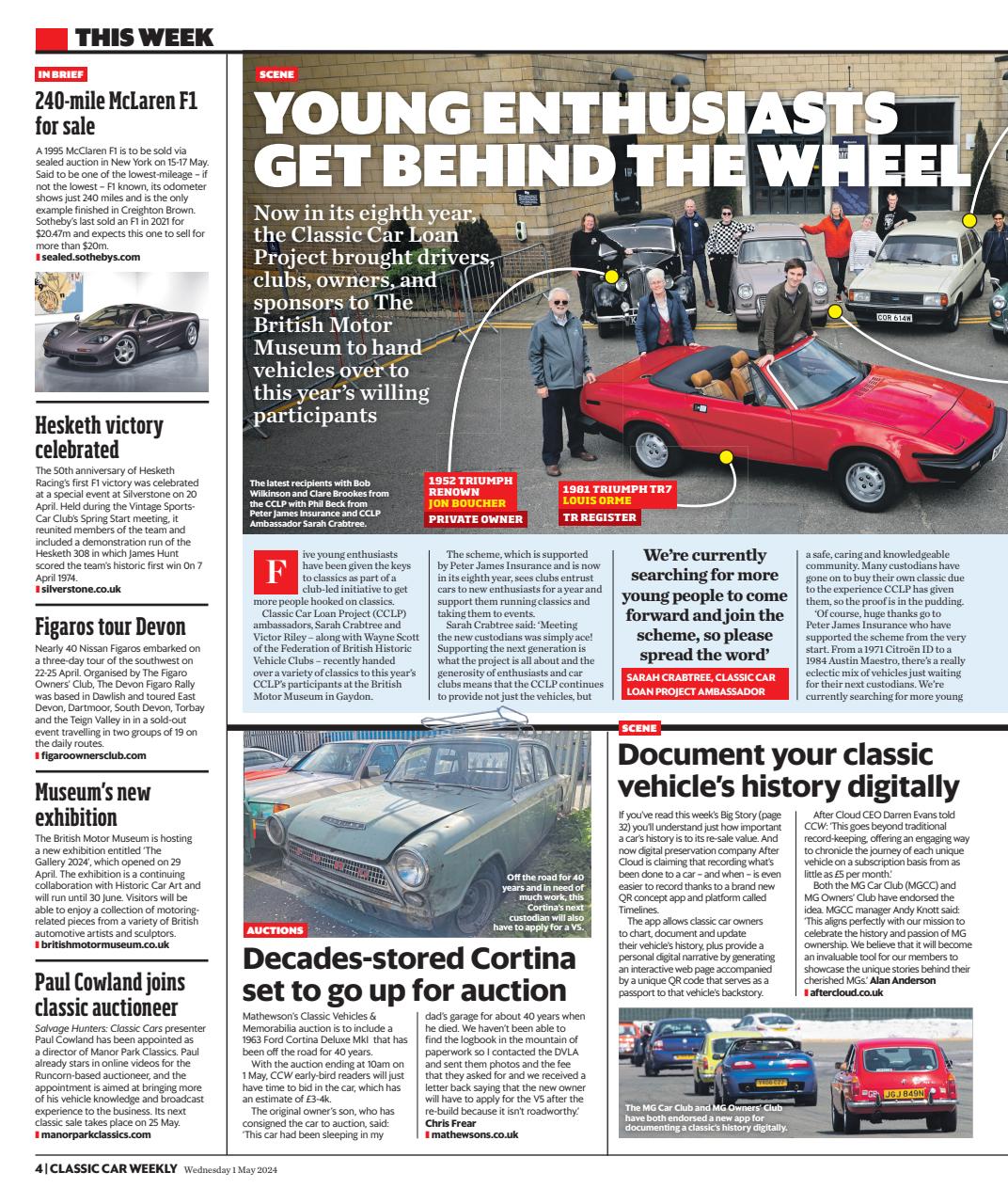 Classic Car Weekly Preview Pages