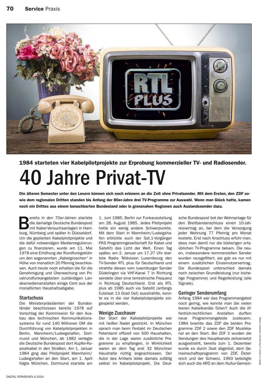 Digital Fernsehen Preview Pages