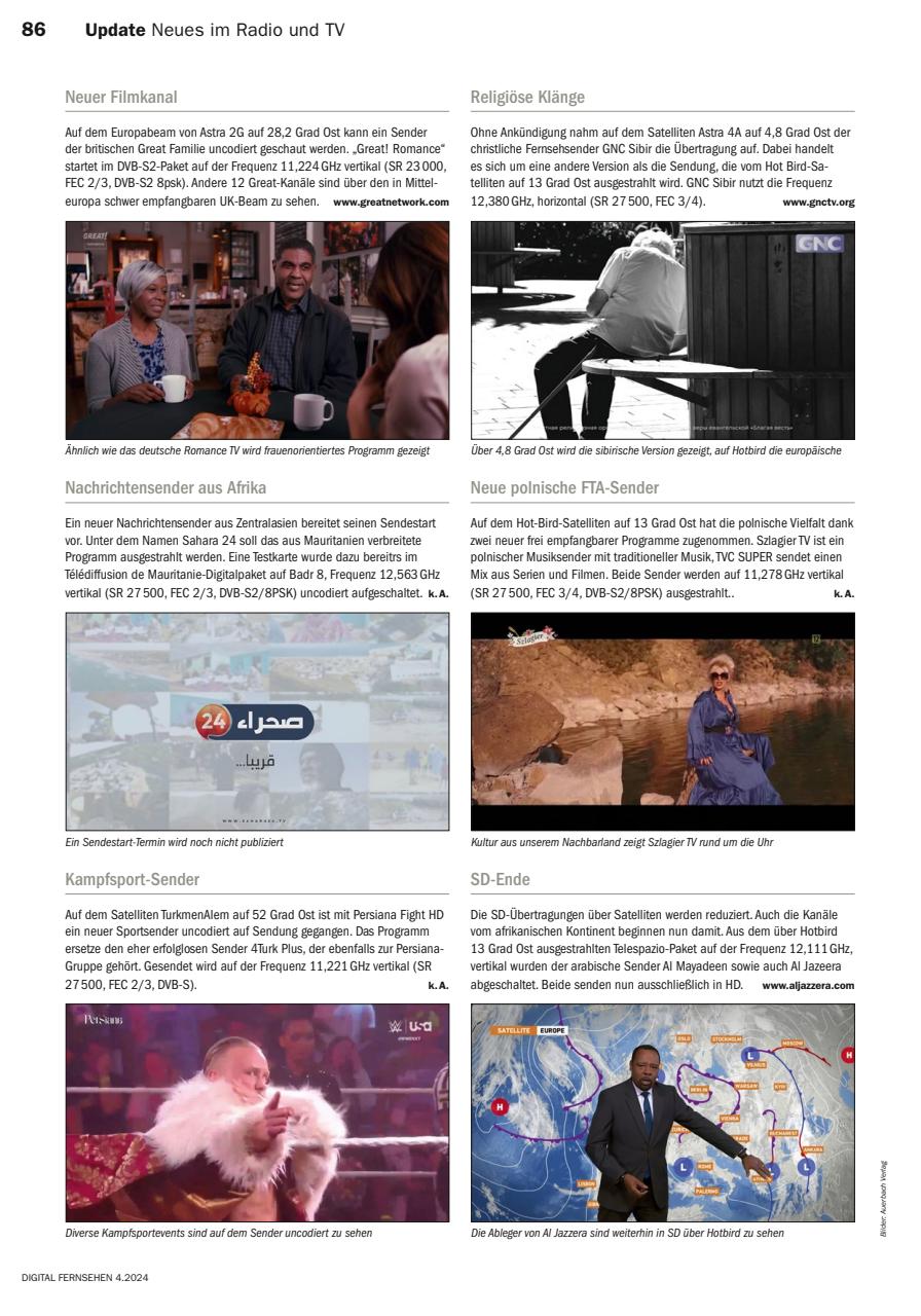 Digital Fernsehen Preview Pages