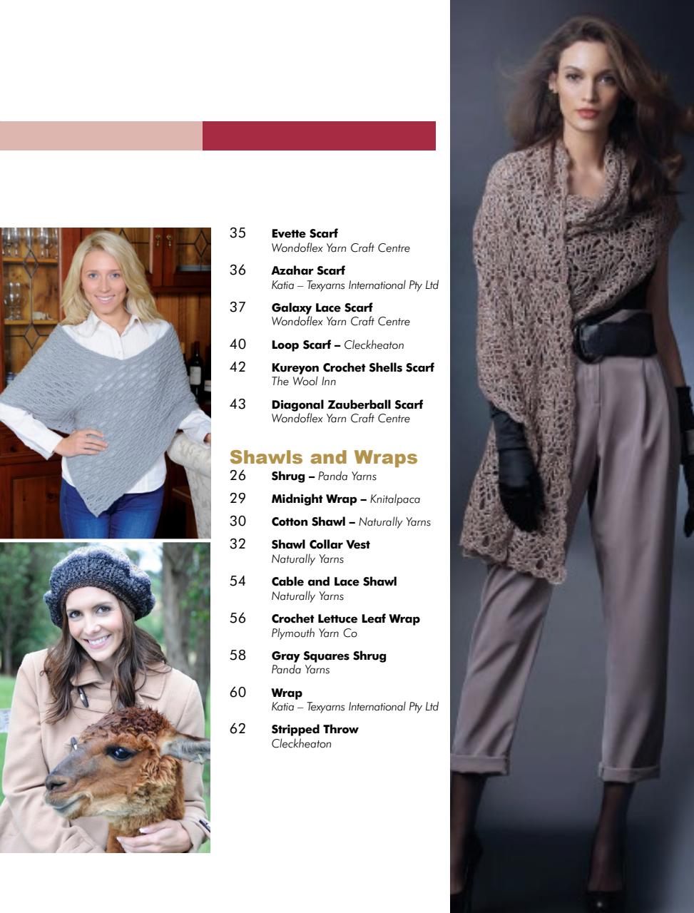 Beanies Shawls and Scarves Preview Pages