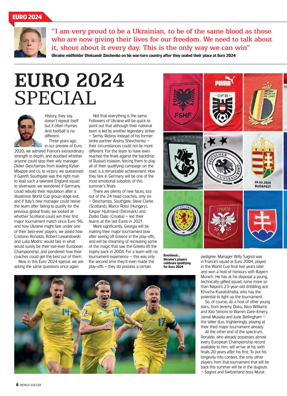 World Soccer Preview Pages