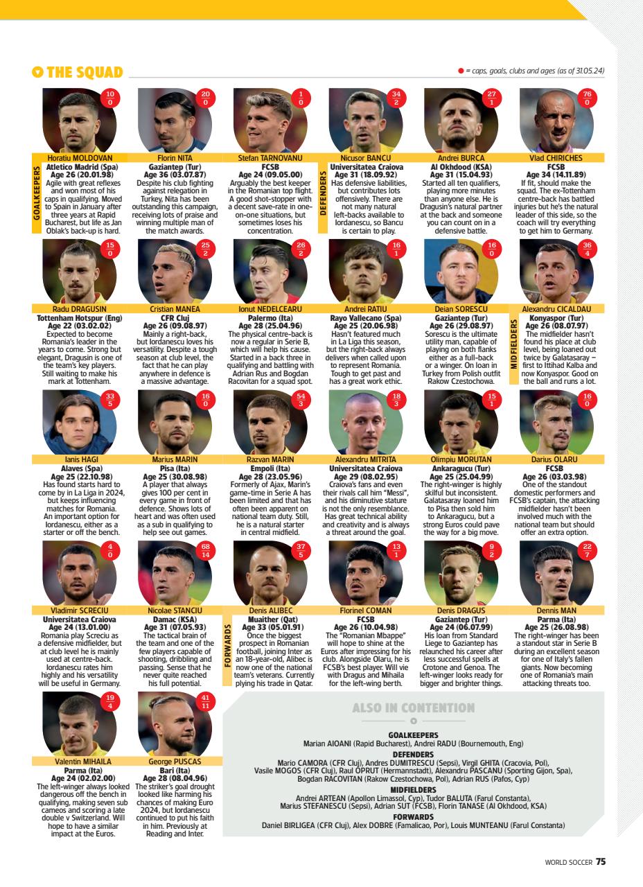 World Soccer Preview Pages