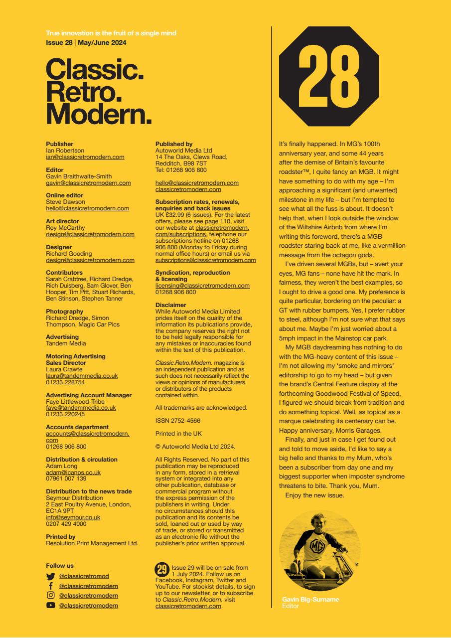 Classic Retro Modern Magazine Preview Pages