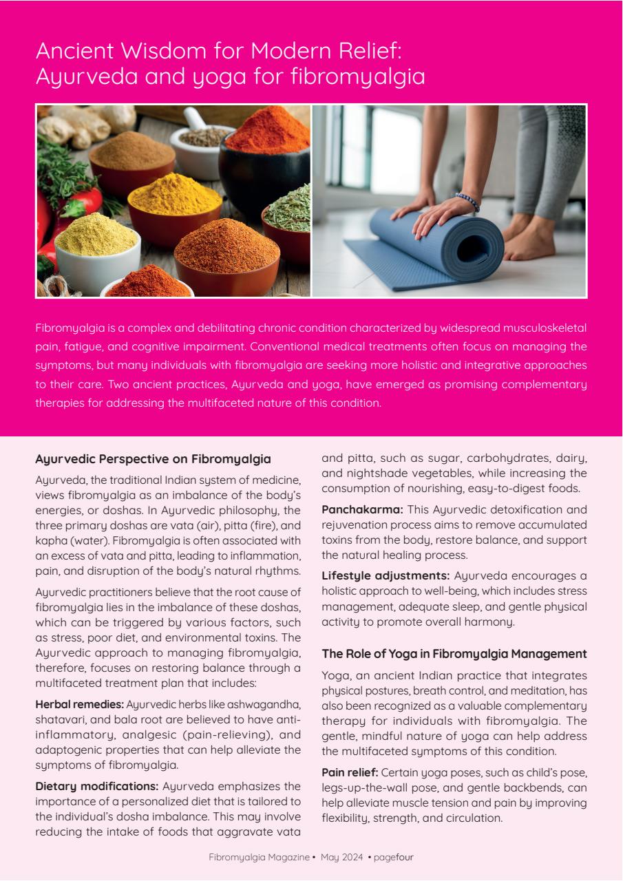 Fibromyalgia Magazine Preview Pages