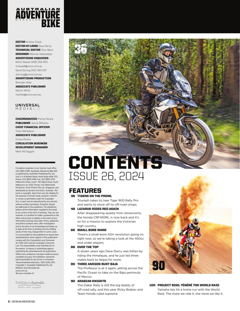 Australian Adventure Bike Preview Pages