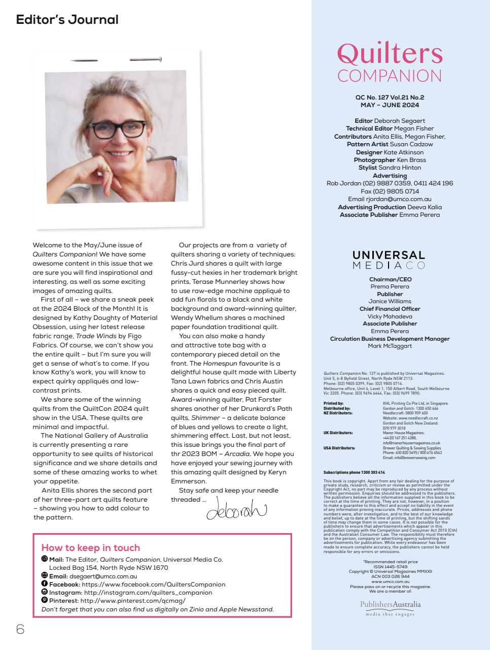 Quilters Companion Preview Pages