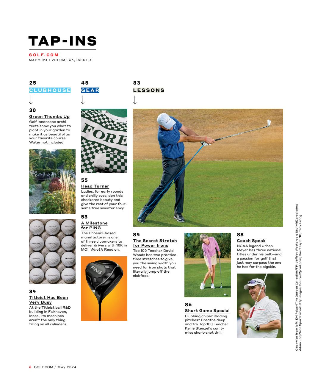 Golf Magazine Preview Pages
