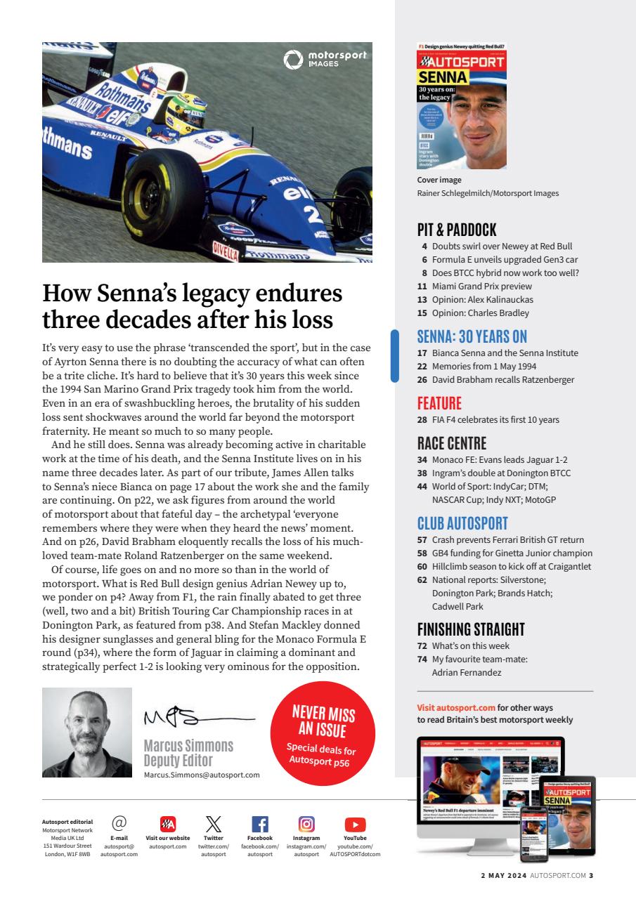 Autosport Preview Pages