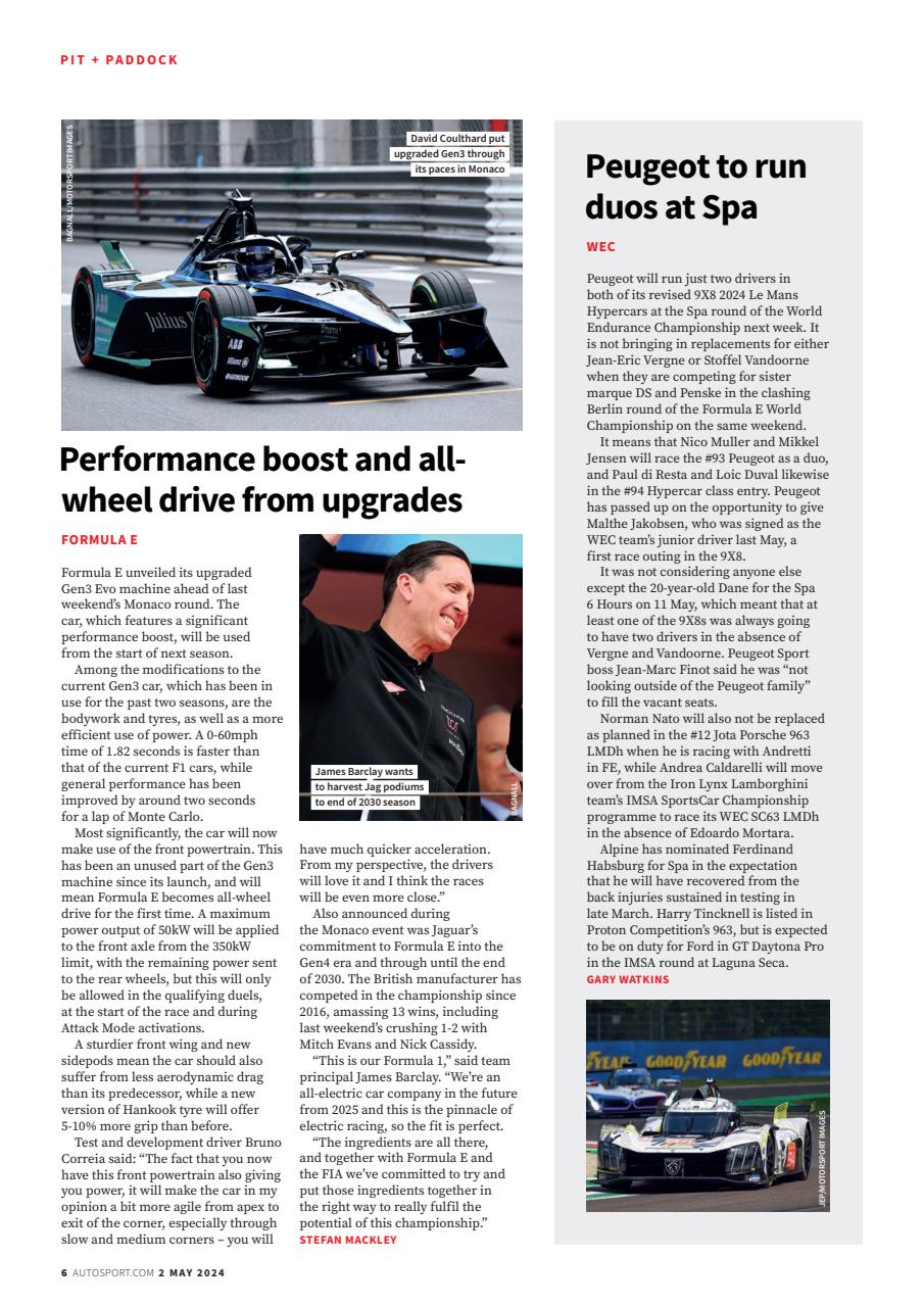 Autosport Preview Pages