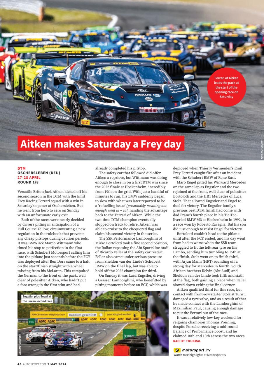 Autosport Preview Pages