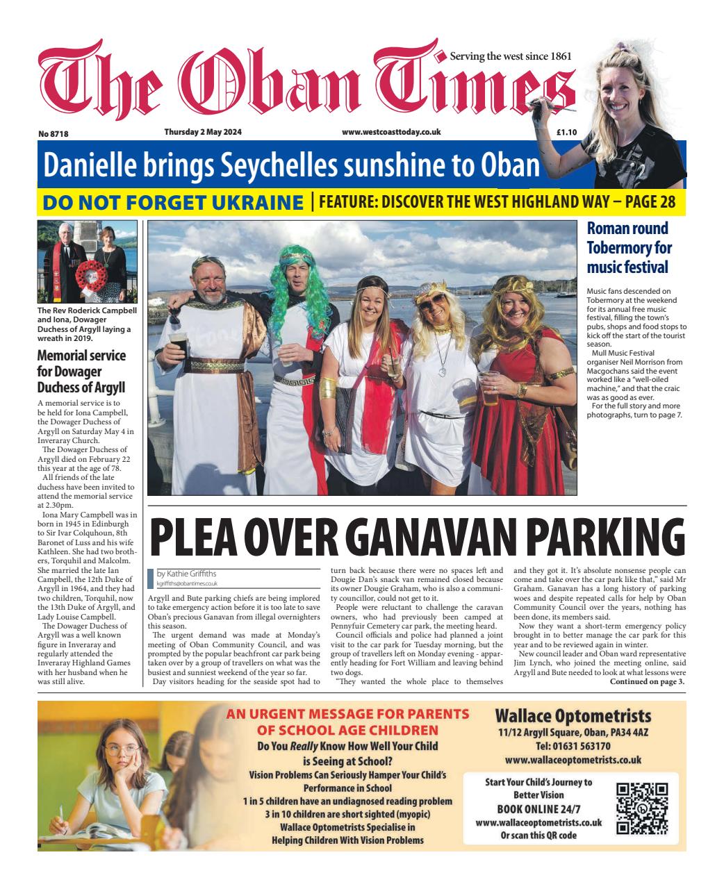 The Oban Times & Lochaber Times Preview Pages