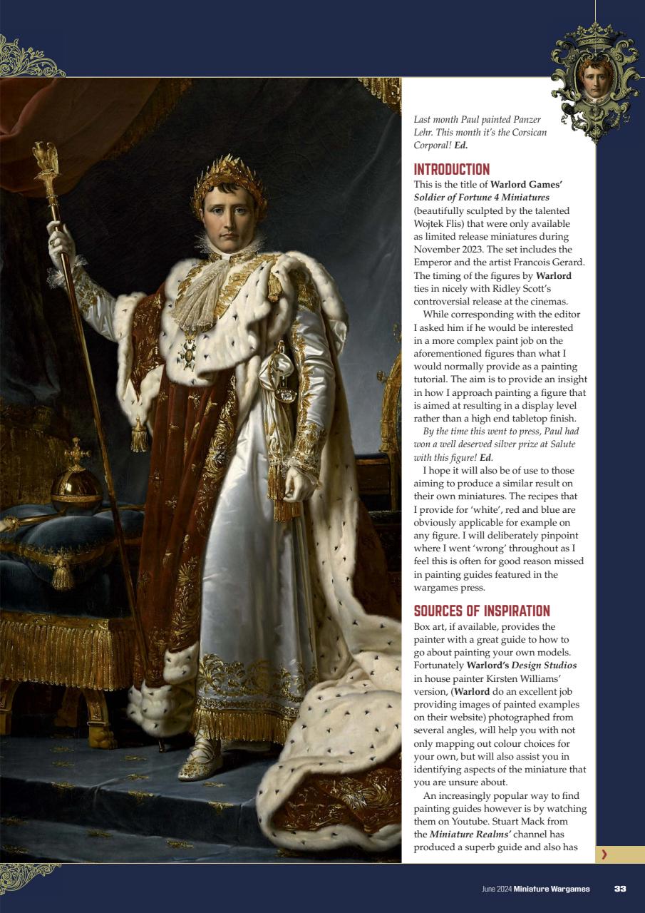 Miniature Wargames Preview Pages