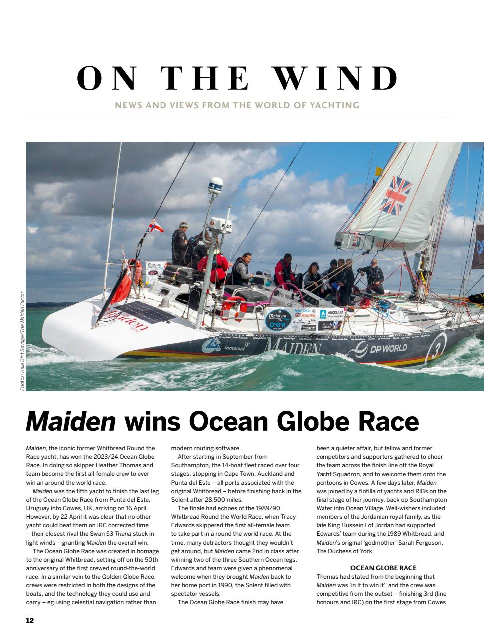 Yachting World Preview Pages