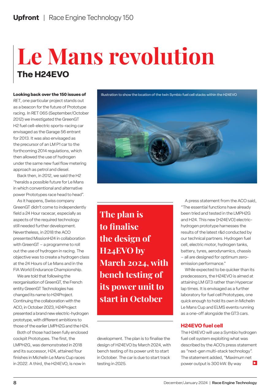 Race Engine Technology Preview Pages