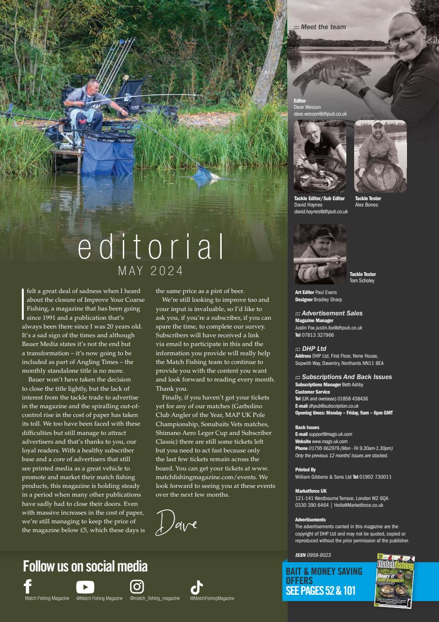 Match Fishing Preview Pages