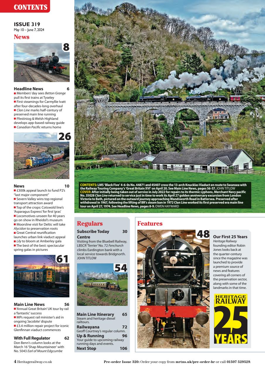 Heritage Railway Preview Pages