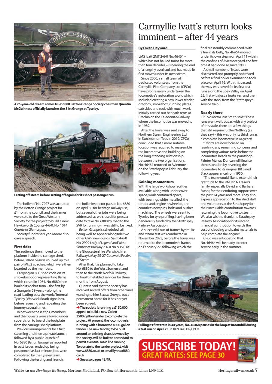 Heritage Railway Preview Pages