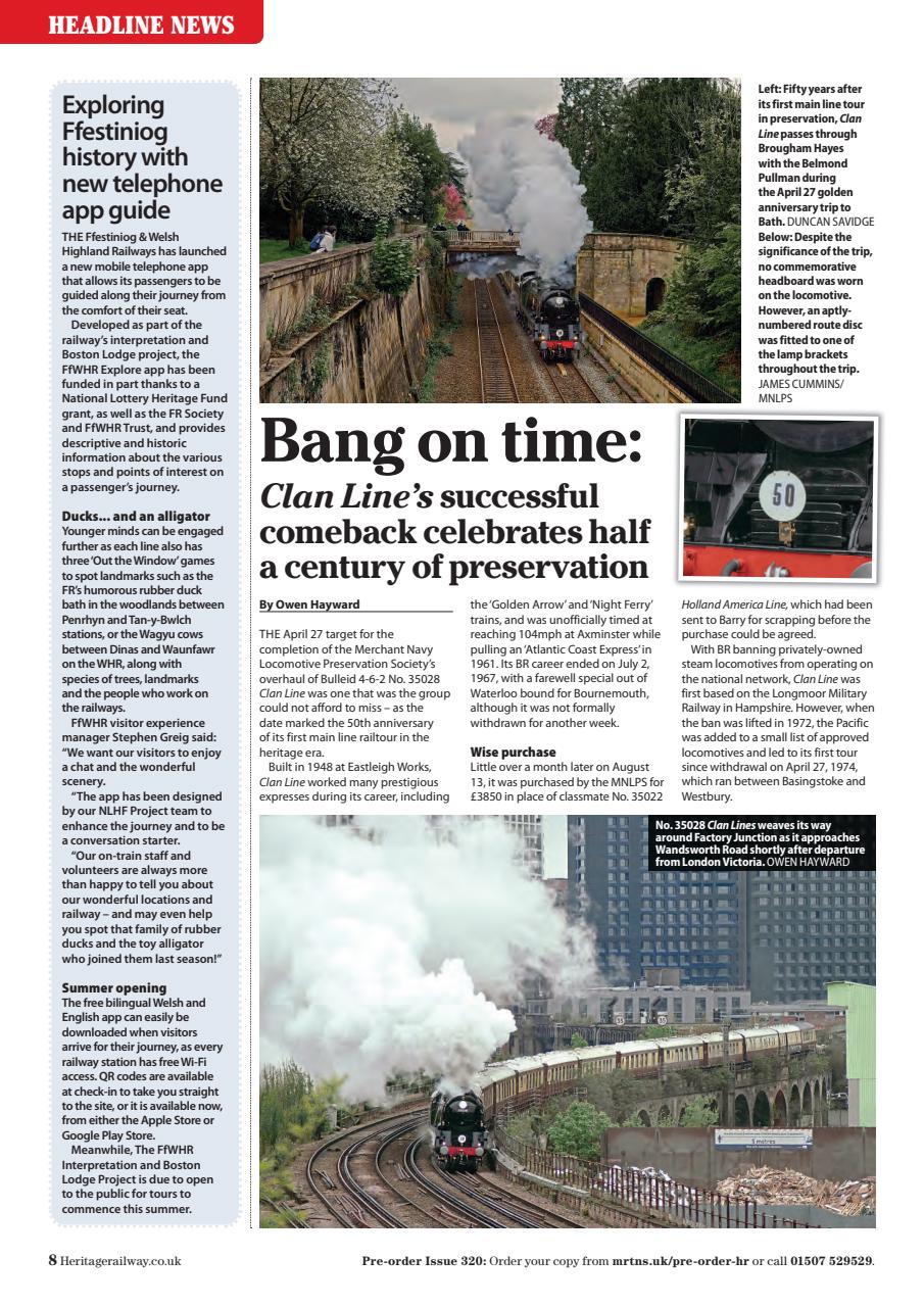 Heritage Railway Preview Pages