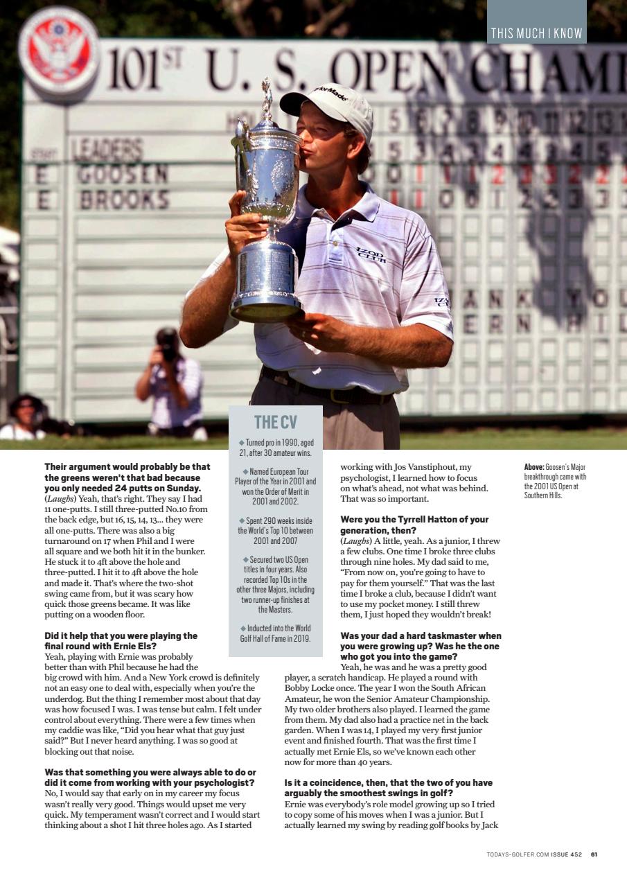 Today's Golfer Preview Pages