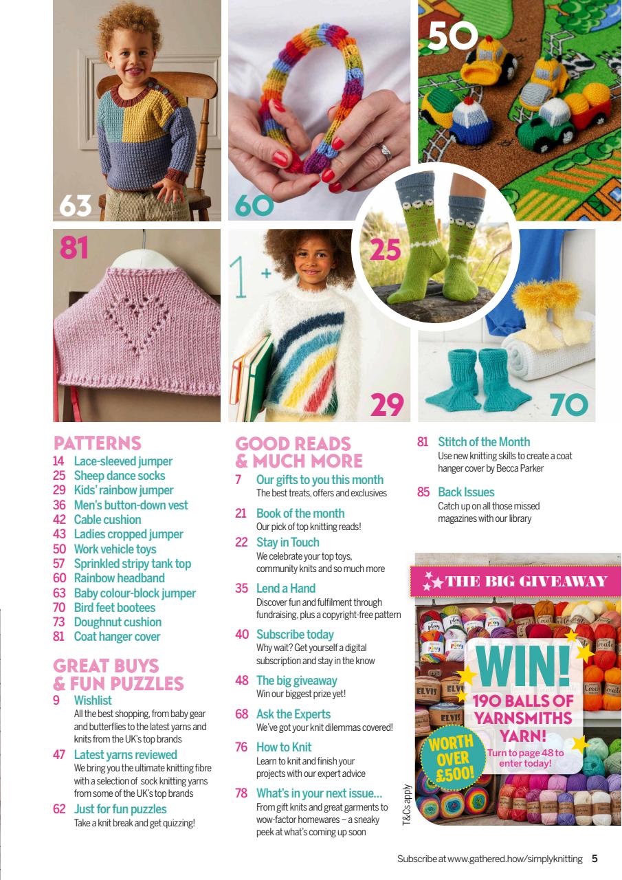 Simply Knitting Preview Pages