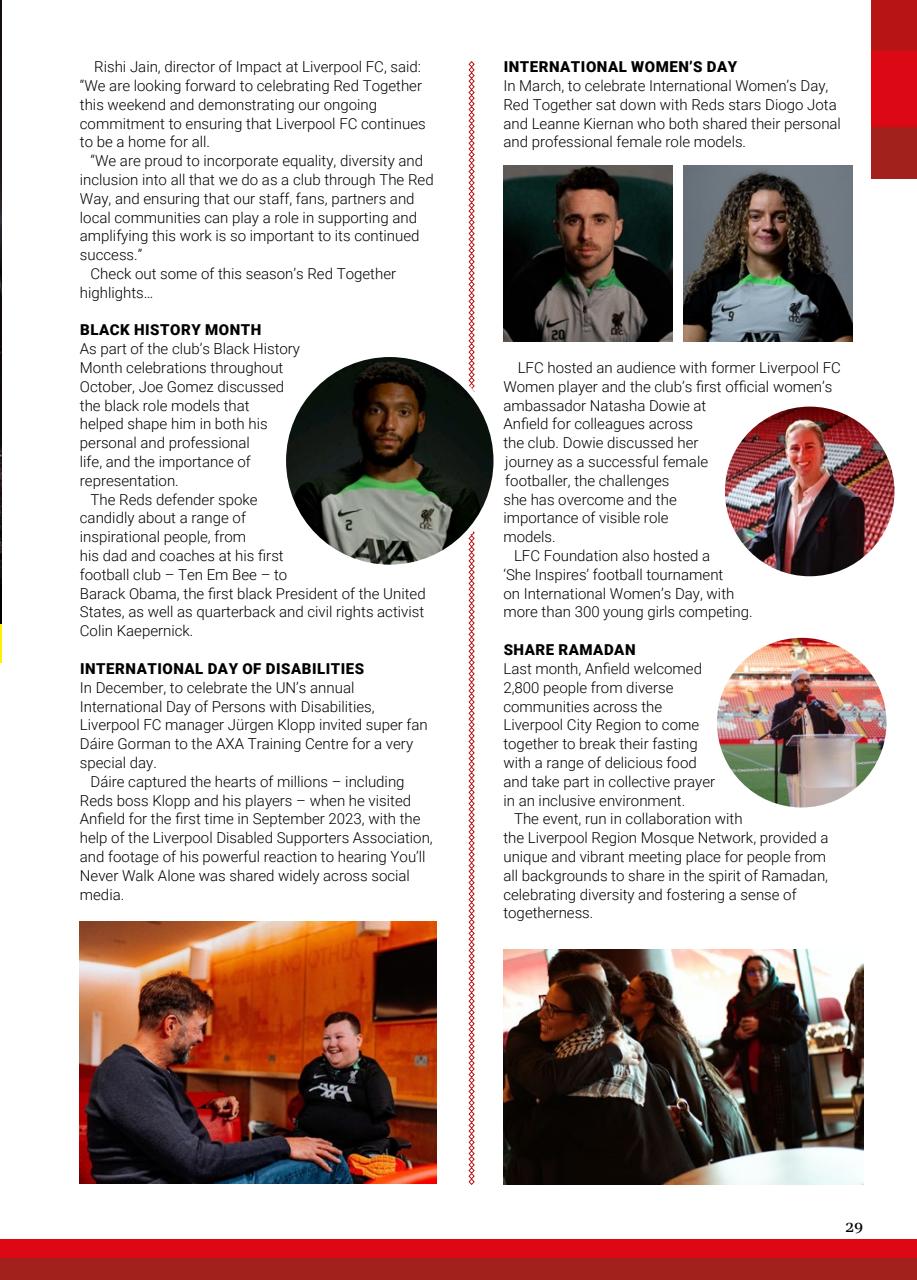 Liverpool FC Programmes Preview Pages
