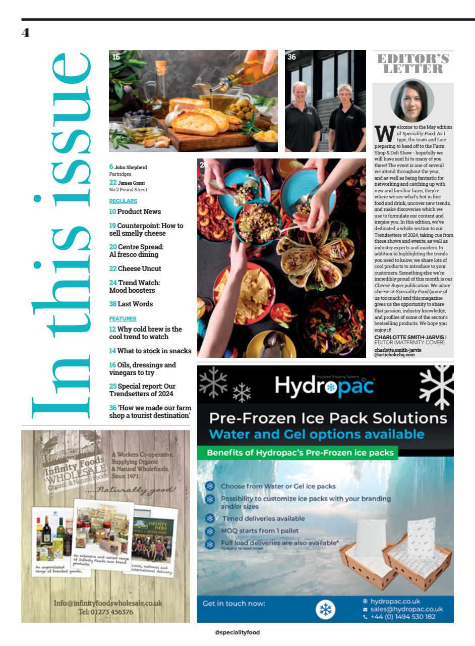 Speciality Food Preview Pages