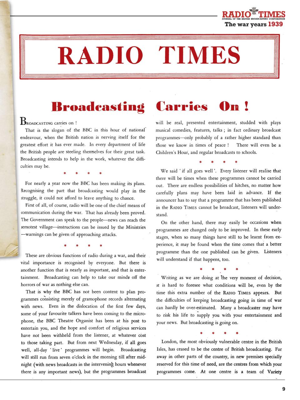 Radio Times Preview Pages