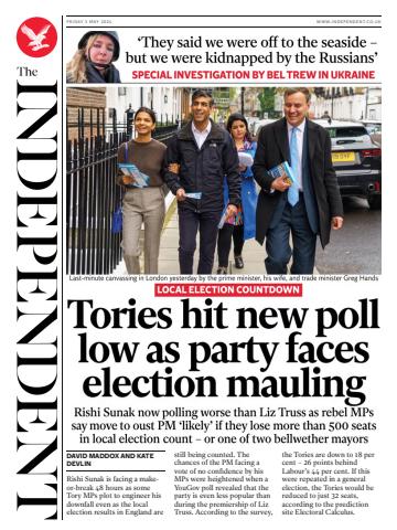 The Independent Daily Edition Newspaper issue Friday, May 3, 2024