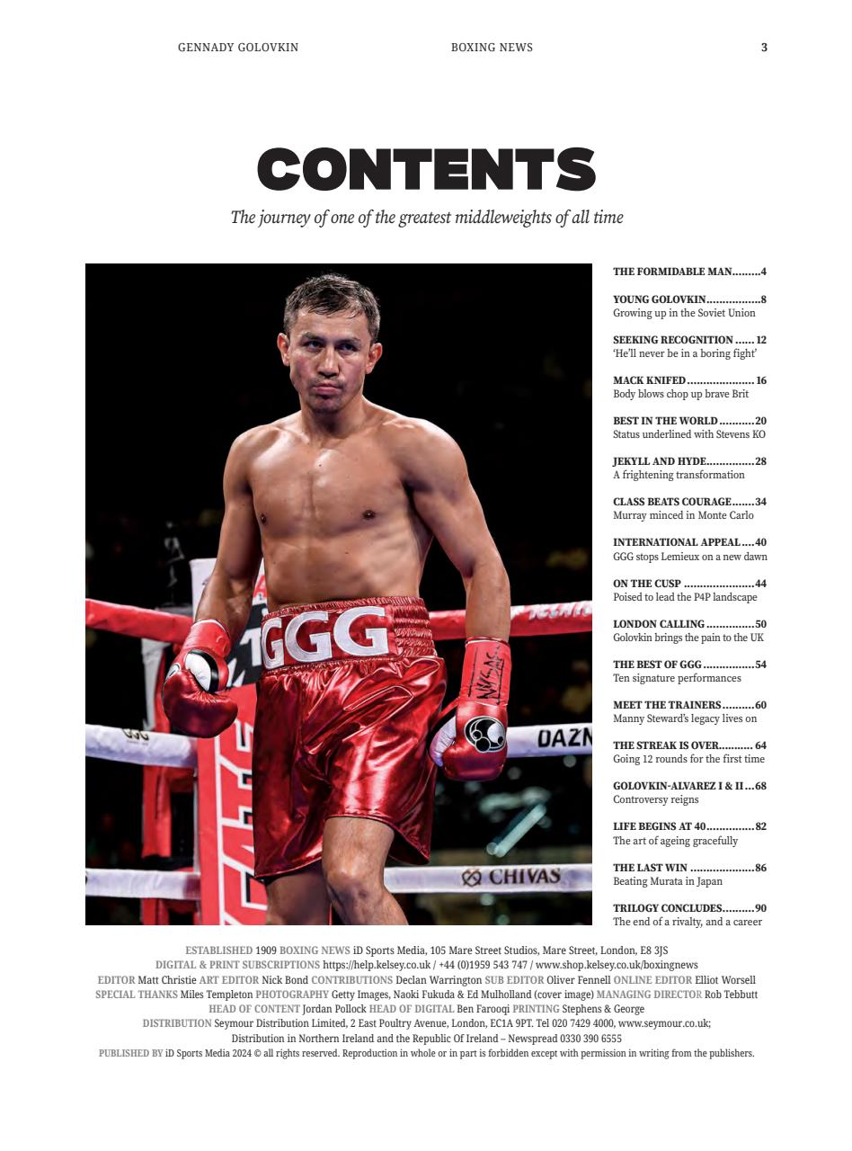 Boxing News Presents Preview Pages