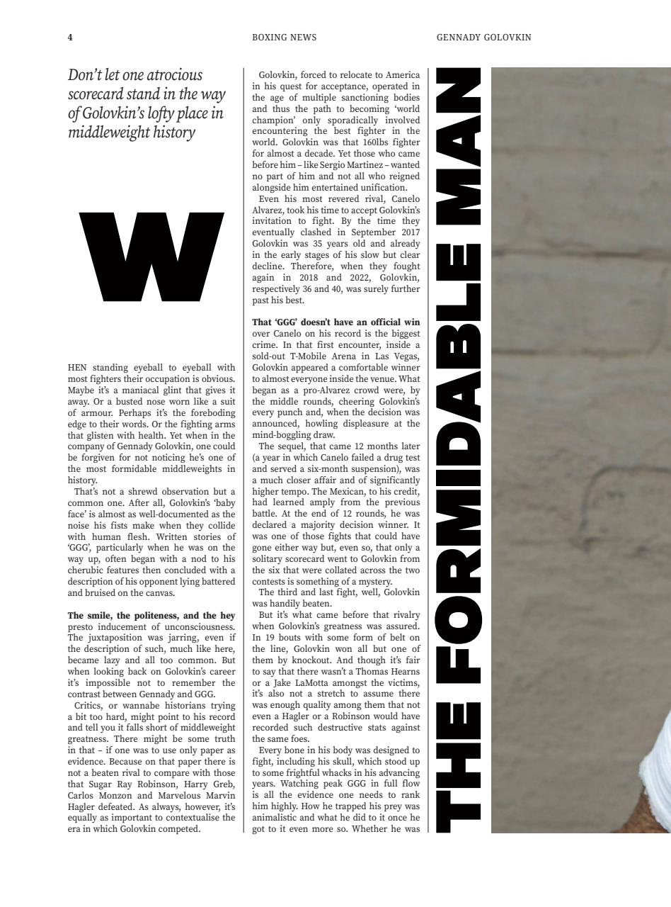 Boxing News Presents Preview Pages