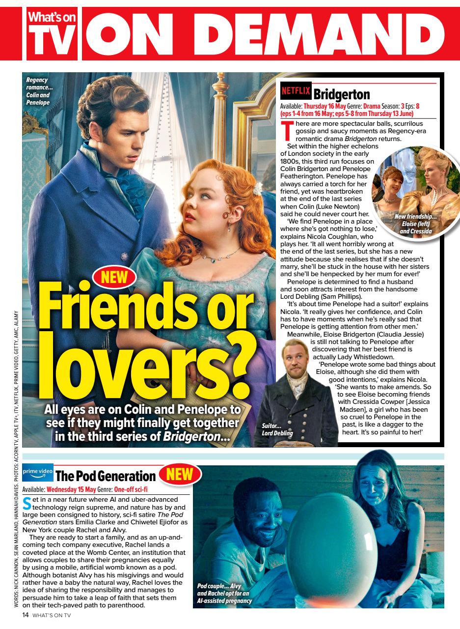 What's on TV Preview Pages