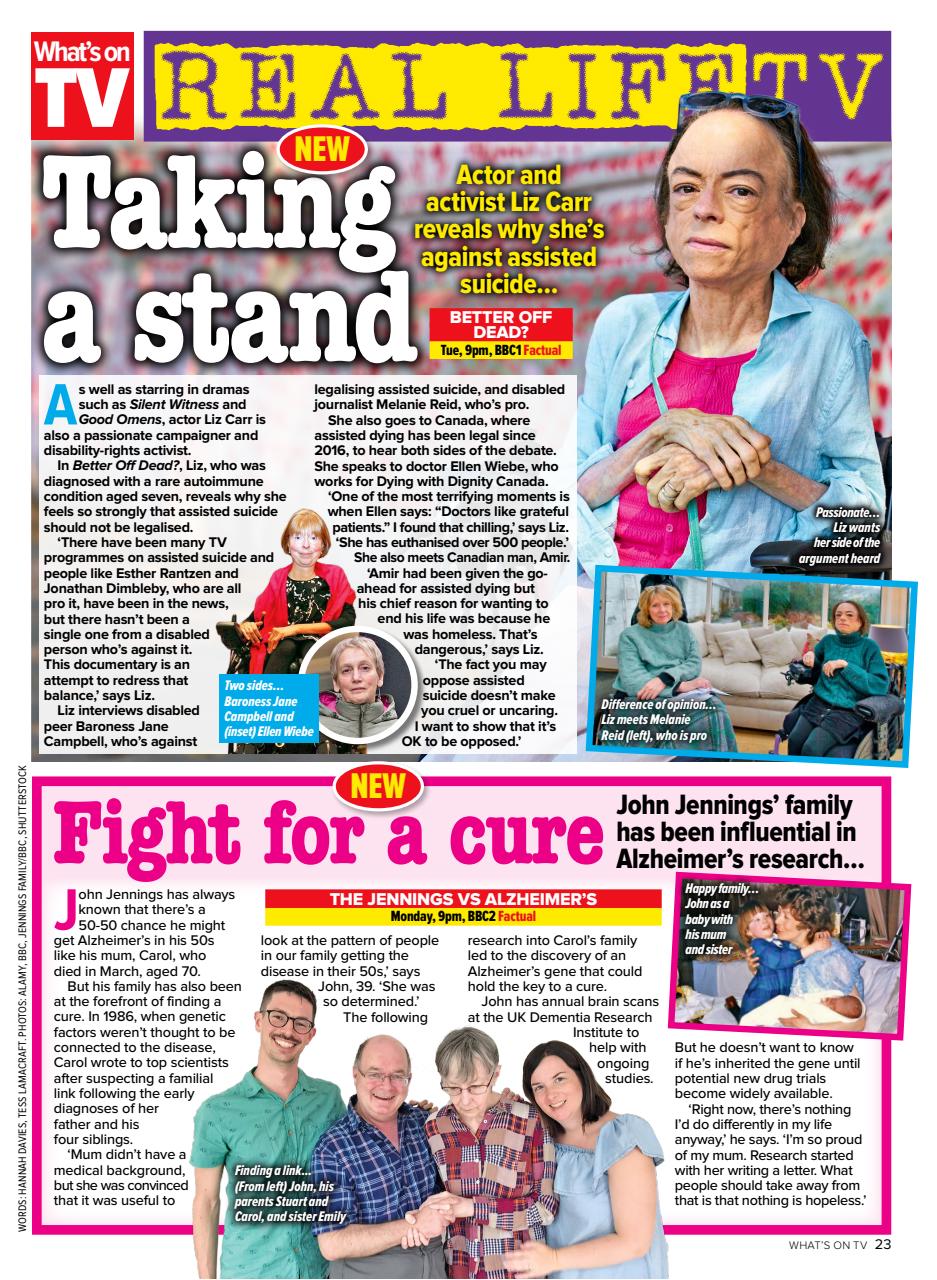 What's on TV Preview Pages