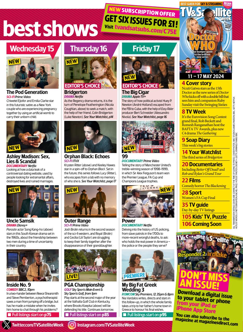 TV & Satellite Week Preview Pages